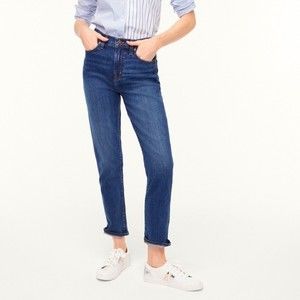 J. Crew High Rise Classic Vintage Denim Jeans in All Day Stretch